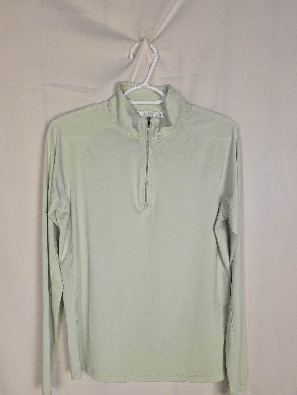 Lady Hagen Mint Green Athletic Quarter-Zip Top
